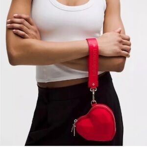 lululemon athletica Red Heart Wristlet